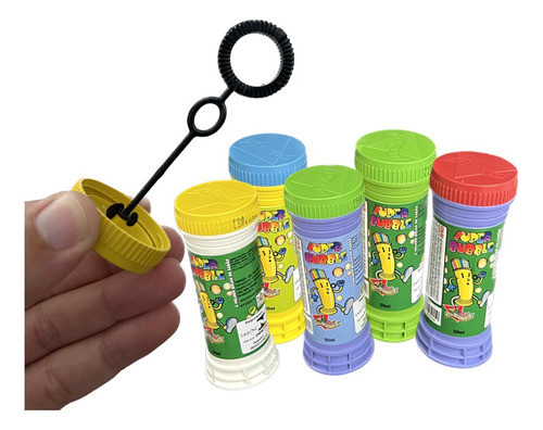 Bolha Sabão Lembrancinha Caixa C/ 50 Unid Bolhinha De Sabão 0