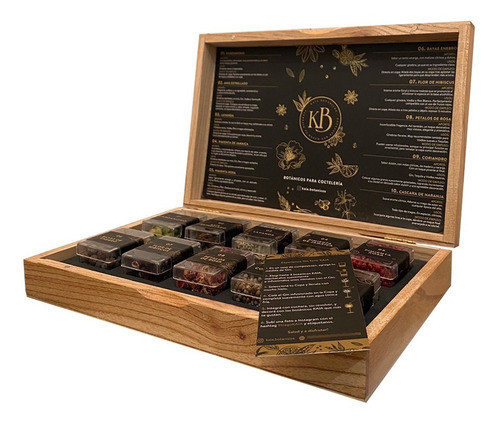 Estuche Mixologia Gin Caja Kaia X 10 Botanicos + Cítricos X3 1
