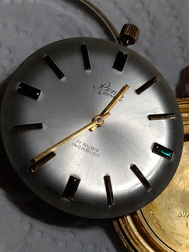 Reloj Antiguo Renis 17 Rubíes Enchapado En Oro 18 K 1