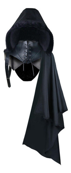 Capa Preta Capa Cosplay Uniforme Ombro Único Homens L 0 Capa Preta Capa Cosplay Uniforme Ombro Único Homens L 0