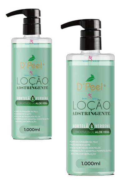 Loção Pré Depilatória Corporal De Hortelã 2x1 | Higienizador 0