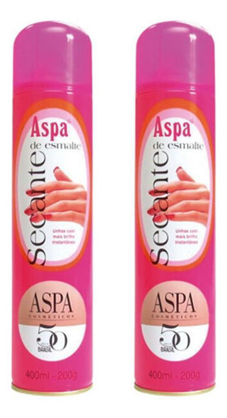 Secante De Esmalte Aspa 400ml - Kit Com 2un 0
