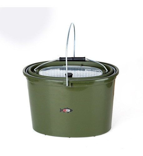 Balde Porta Carnada Viva Chico Redfish C/ Escurridera De 5l 0