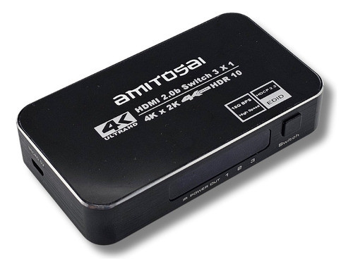 Amitosai Hdmi 4k Switch 3 Puertos Hdr10, 18gbps 0
