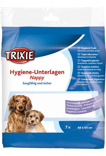 Paños Pañales Entrenamiento Perros X 7 Lavanda Trixie 40x60 0