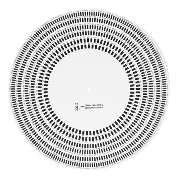 Disco Estroboscopico De Calibracion De Tocadiscos, Tacometro 0 Disco Estroboscopico De Calibracion De Tocadiscos, Tacometro 0