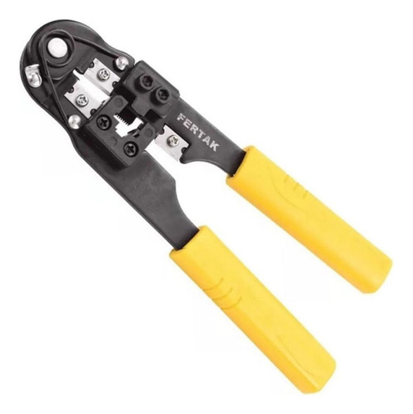 Kit Alicate Crimpar Rj45 E Alicate Rebitador 4 Pontas Fertak 1