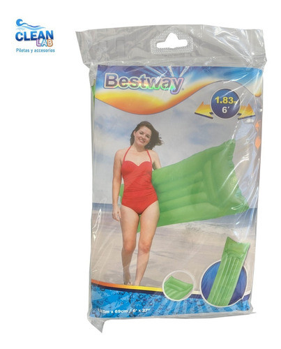 Colchoneta Inflable Bestway Colores 183x69cm Flotador Pileta 1