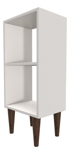 Mesa De Apoio Lateral/estante Com Prateleira Branco Ai 1