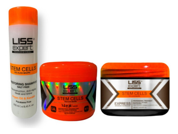 Alisado Liss Expert Células Madre 250g+shampoo+mascara Magic 0 Alisado Liss Expert Células Madre 250g+shampoo+mascara Magic 0