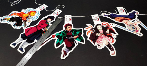 Banderin Figuras Colgantes Deco Demon Slayer 1