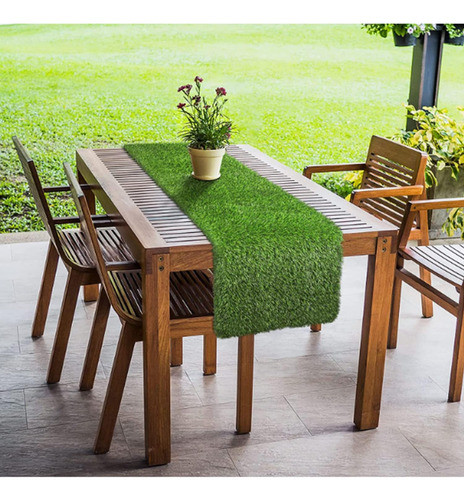 Camino De Mesa Césped Artificial 40 X 150 Cm Alfombra Decora 1