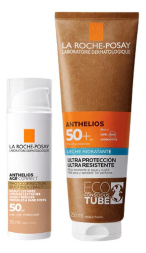 Combo La Roche Posay Anthelios Fps50 Age Correct +leche Corp 0