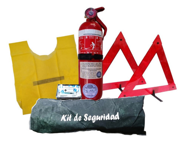Kit Seguridad Para Auto 5 En 1 Reglamentario Con Matafuegos 1 Kit Seguridad Para Auto 5 En 1 Reglamentario Con Matafuegos 1