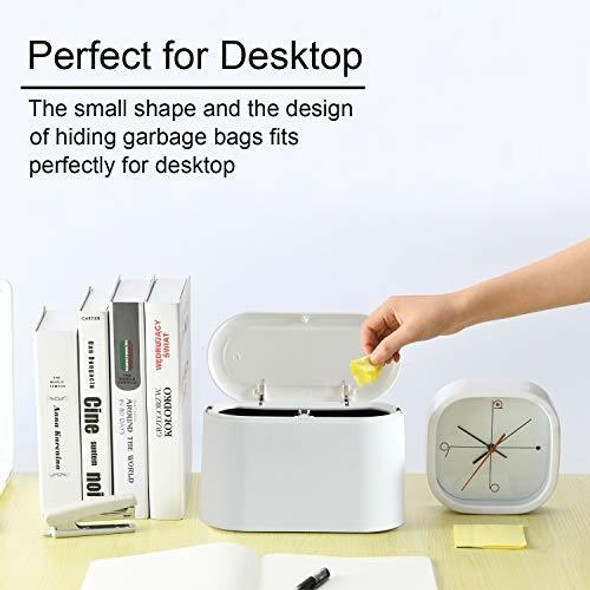Subekyu Mini Papelera De Escritorio Con Tapa, Bote De Basura 1 Subekyu Mini Papelera De Escritorio Con Tapa, Bote De Basura 1