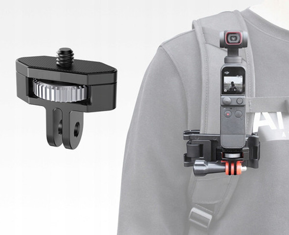 Soporte Adaptador 1/4 Gopro Aluminio Insta360 Osmo Pocket 1