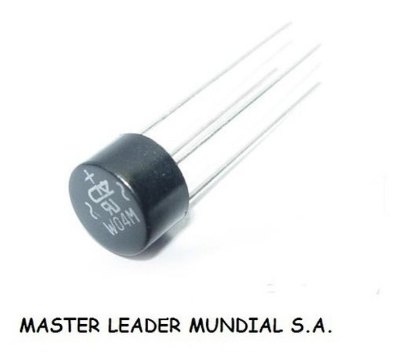 Puente Rectificador W04m 1.5a 400v T-mesa (redondo) X 10 U 0