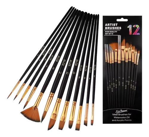 Pincéis Bowen Profissional 12 Peças. 1