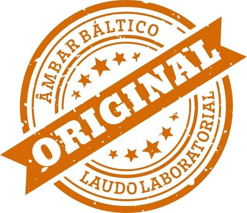 Colar De Âmbar Criança Barroco Limão E Lápis Lazúli - 38 Cm 1