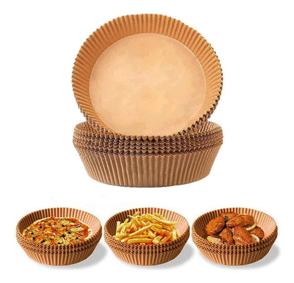 Forro Papel Airfryer Forma Antiaderente Fritadeira 50 Pçs 0