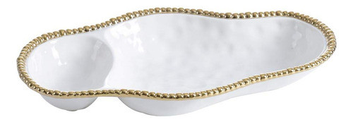 Bandeja Porcelana 2 Secciones Pampa Bay (oro) 0