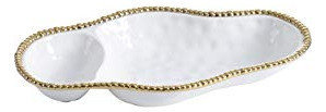 Bandeja Porcelana 2 Secciones Pampa Bay (oro) 1