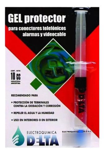 Gel Protector Para Conectores Telefonicos Jeringa 10cc Delta 1