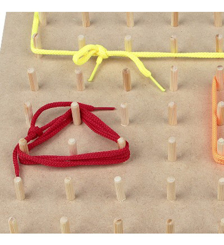 Geoplano - 56 Pinos Com Cadarços - Madeira - 9801 - Carlu 1