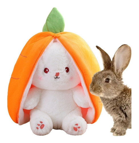 Boneca Coelhinho Cenoura Morango 25cm 0