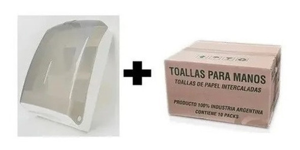 Dispenser Toallas Intercaladas + Caja Toallas Intercaladas 0