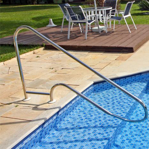 Corrimão Para Piscinas Em Aço Inox 304 1 1/2 Segurança Belo 1