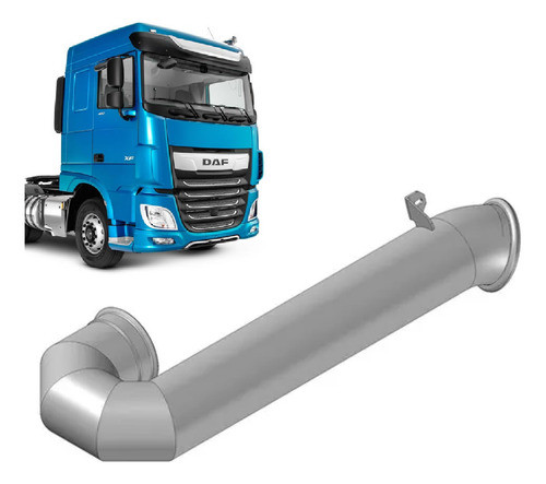 Tubo Escapamento Saída Catalisador 5  Daf Xf 105 Até 2020 0