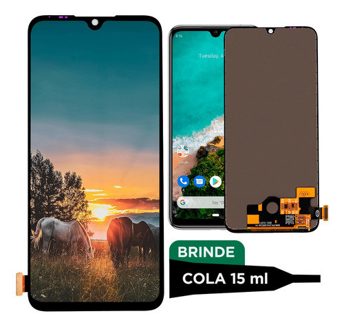 Tela Display Touch Compatível Com Xiaomi Mi A3 Incell + Cola 0