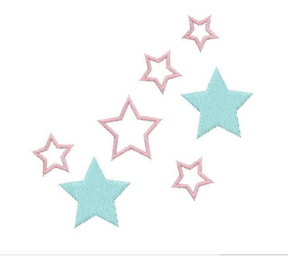 Matriz Bordado A Maquina Mate Estrellas Moño Mas Regalo 1