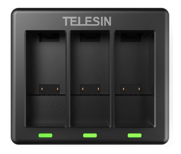 Carregador Triplo Para Bateria Go Pro Hero 10 Hero 9 Com Led 0