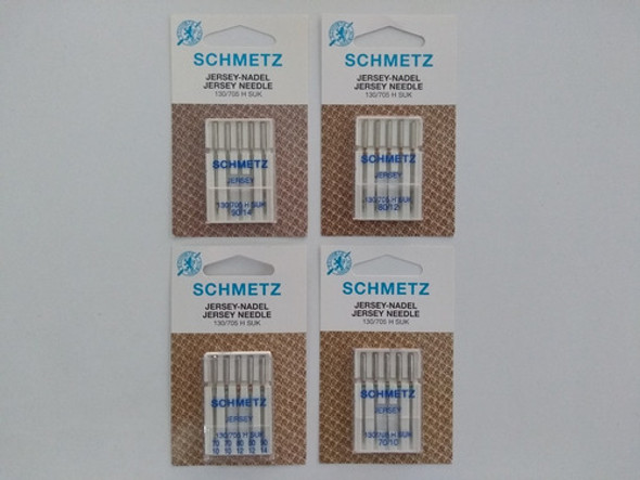 Agujas Schmetz P/ Jersey   130/705 H Suk 70/10-80/12-90/14 1