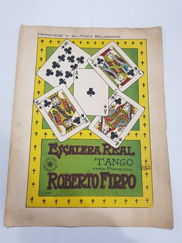 Antigua Partitura Tango Escalera Real Robert Firpo Mag 58611 0
