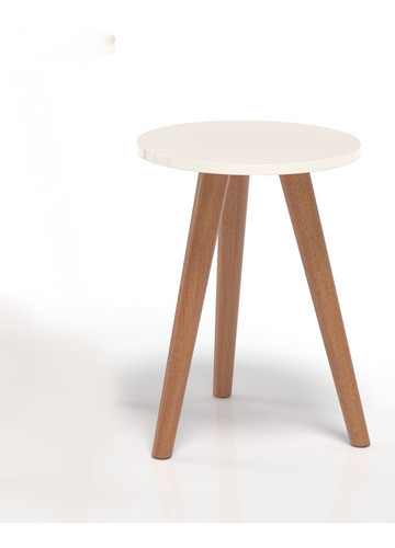 Mesa Pequena 44cm Tripé Pés Palito Resistente Tampo De Mdf 0