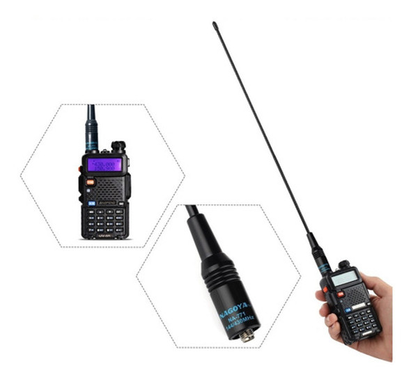 Antena Na771 Para Handy Baofeng Nagoya  Uv5r Flexible Uv 82 0