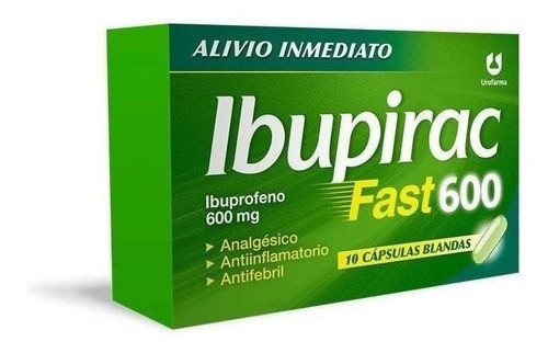 Ibupirac Fast 600 Mg X 10 Cápsulas Blandas 0