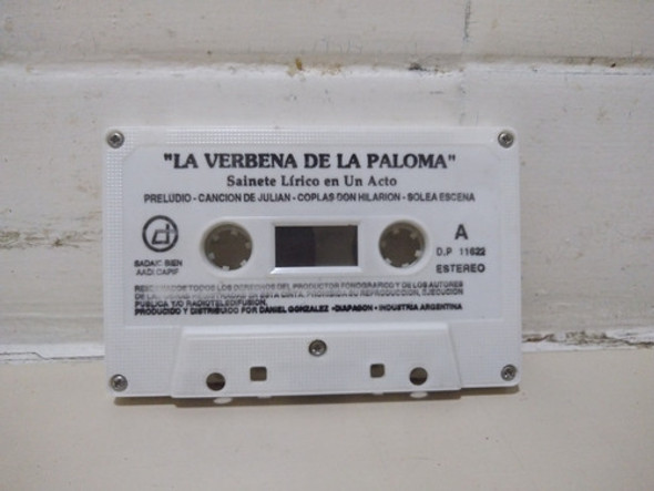 Cassette La Verbena De La Paloma Sainete Lirico Excelente 0