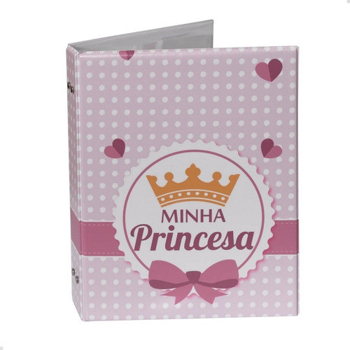 Álbum Fotográfico 120 Fotos 20x25 Minha Princesa Bebê Rosa 0