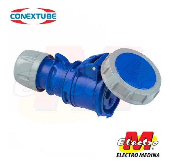 Acople Hembra 2p 16a + T Ip67 Conextube Pce Electro Medina 0