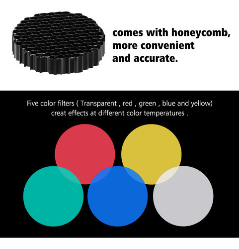 Snoot Photography Color Snoot Flash Large Grid Metal Alloy 1