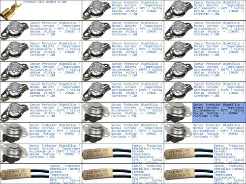 Sensor Protector Termico 85 Grados 25a Normal Cerrado-p 1