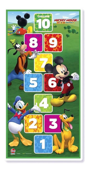 Tapete Amarelinha Mickey Mouse - Líder Brinquedos 1