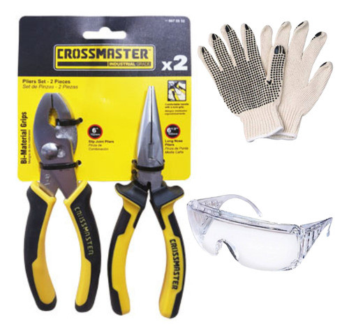 Kit Herramientas En Set De Pinzas 2 Piezas Crossmaster -sc- 0