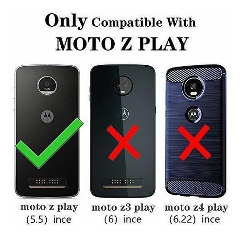 Funda Para Moto Z Play Droid Case Black 5.5 1