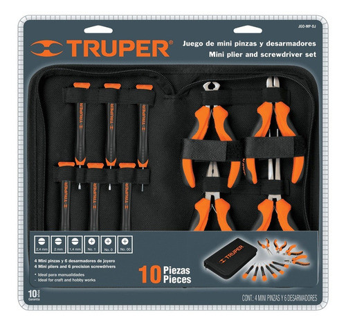 Juego De Destornilladores Y Pinzas Miniaturas 10 Pz Truper 1
