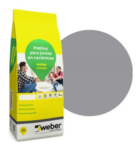 Weber Color Pastina Classic Plata 2kg 0